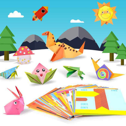 3D Origami Paper DIY Kids Craft Toys Cartoon