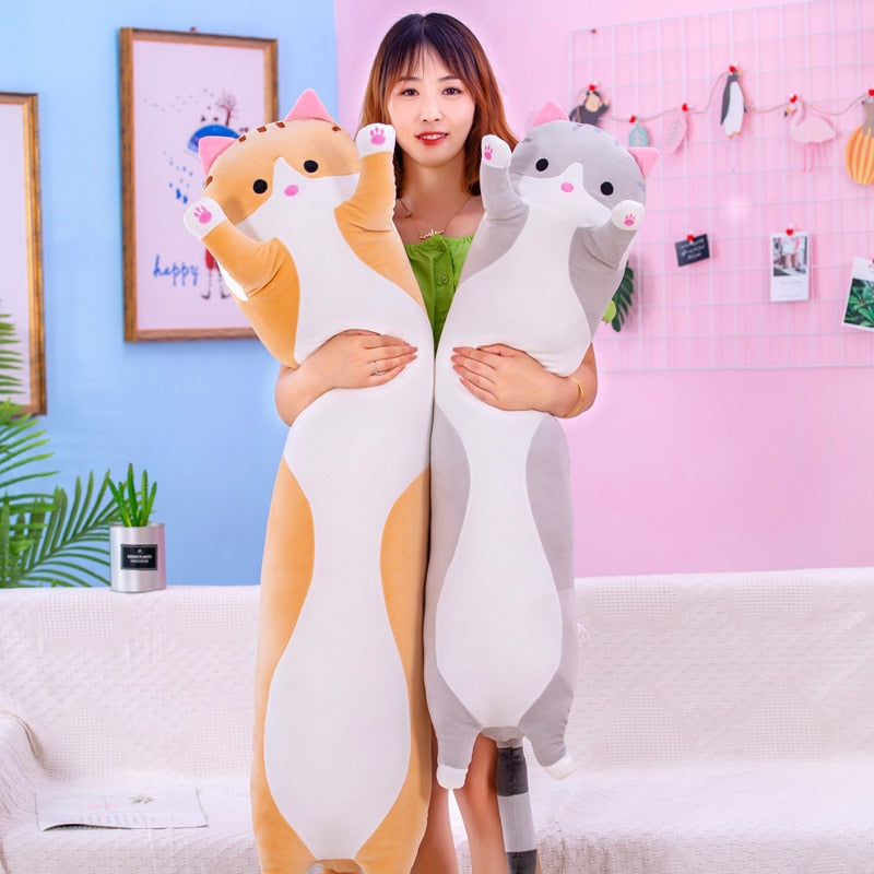 Cute Soft Long Cat Pillow Plush Toys