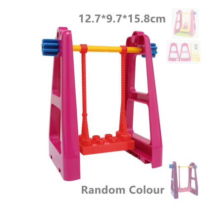 Big Building Blocks Doll House Bed Cabinet