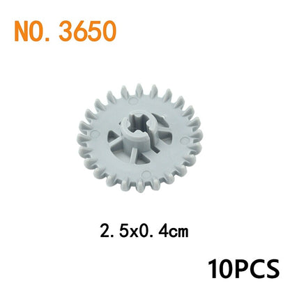 Technical Gear Axle Bricks Parts Worm Rack