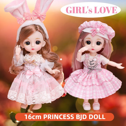 16cm Princess BJD Doll with Clothes and Shoes