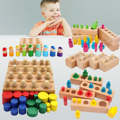 Montessori Cylinder Socket Puzzles Toy