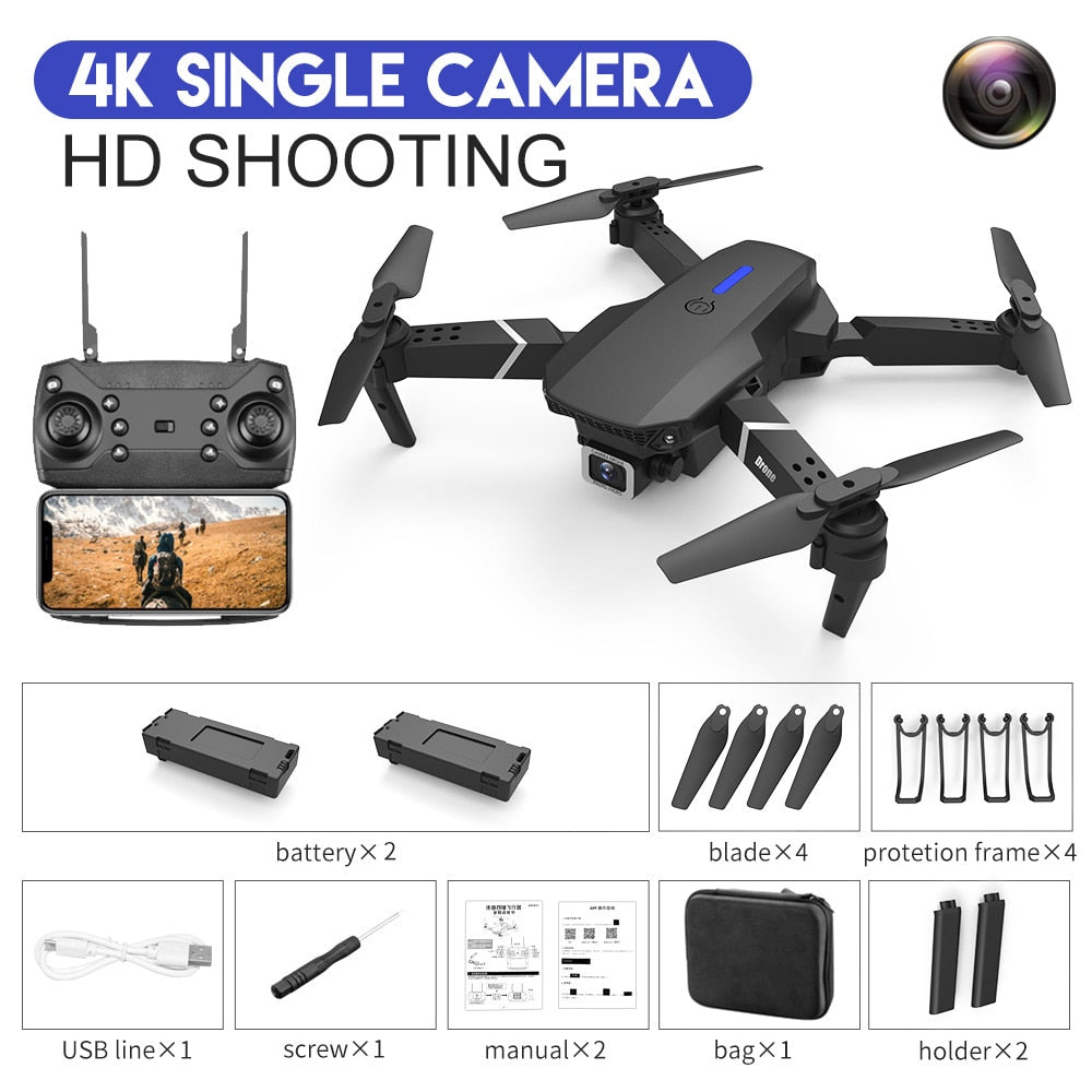 Drone With Wide Angle HD 4K 1080P Camera