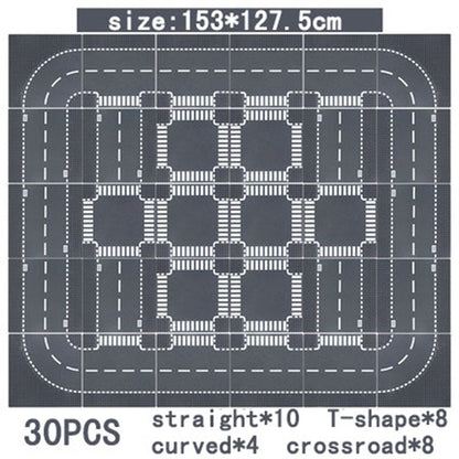 City Road Street Baseplate Straight Crossroad Curve