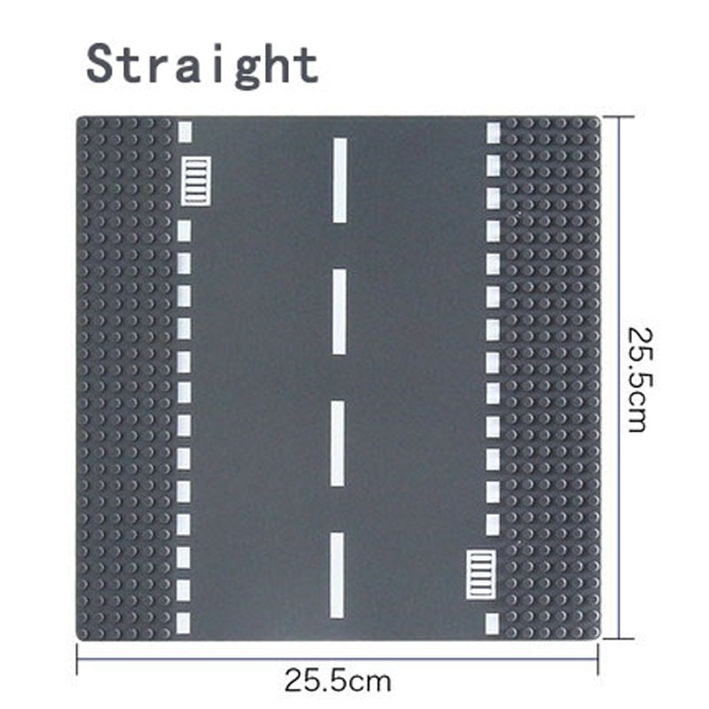 City Road Street Baseplate Straight Crossroad Curve