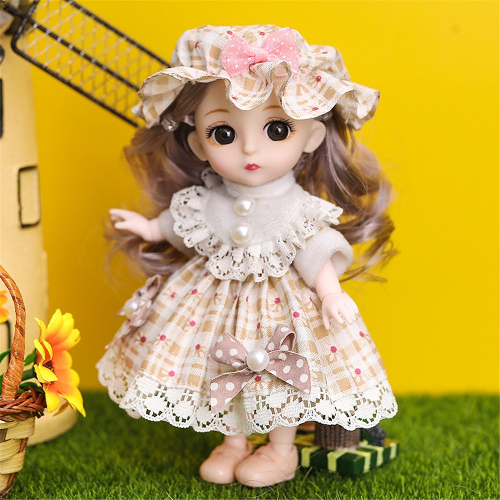 16cm Princess BJD Doll with Clothes and Shoes