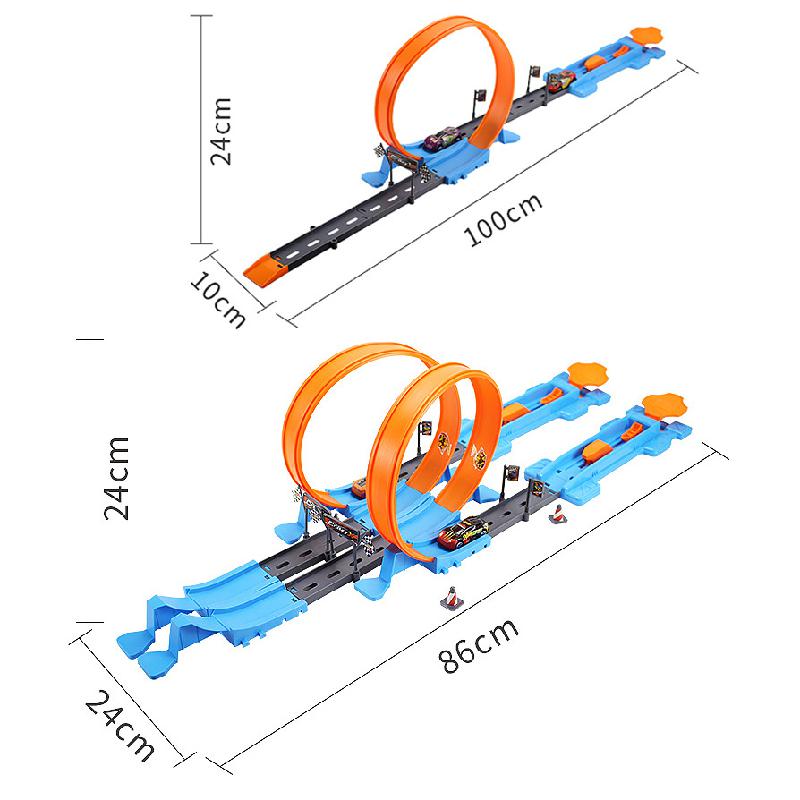 Stunt Speed Double Car Wheels Model Racing Track