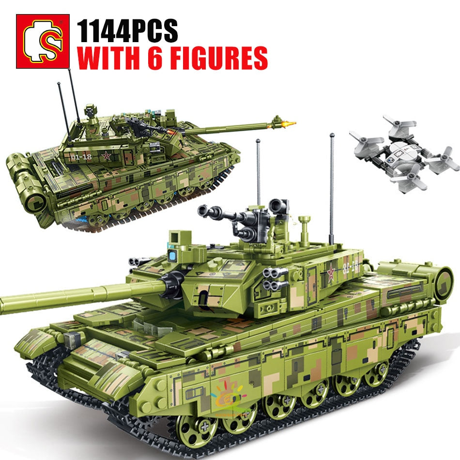 Military Weapon Tank Model Building Blocks