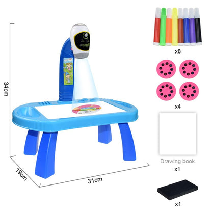 Kids Projector Drawing Table Painting Board Desk