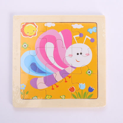 Cartoon Wooden Children 3D Jigsaw Puzzle Baby