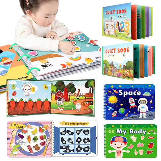 Kid Quiet Busy Book Montessori Baby Educational Toy