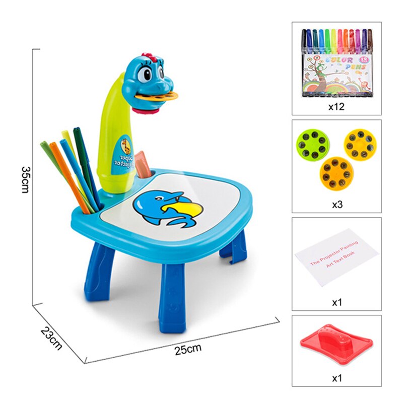 Children Led Projector Art Drawing Table Light