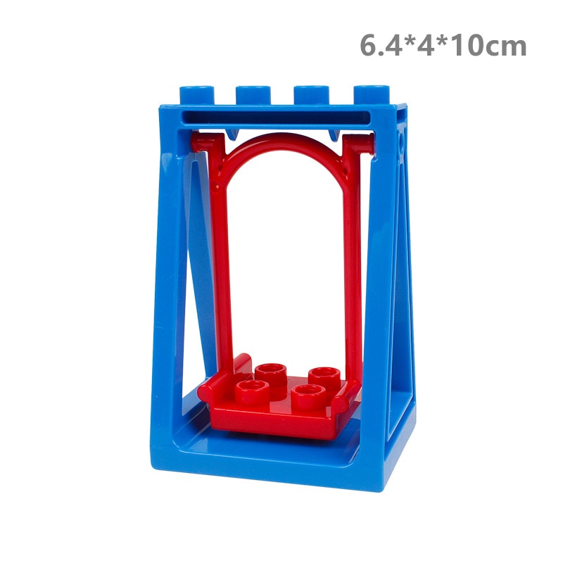 Big Building Blocks Compatible Slide Swing Seesaw