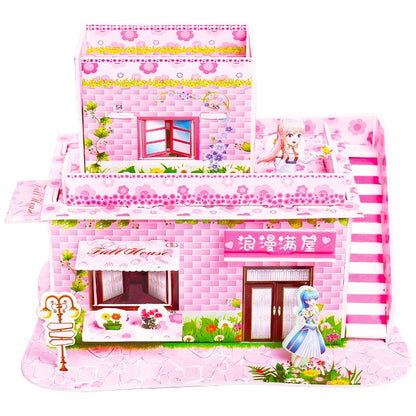 Kids 3D Stereo Puzzle Cartoon House