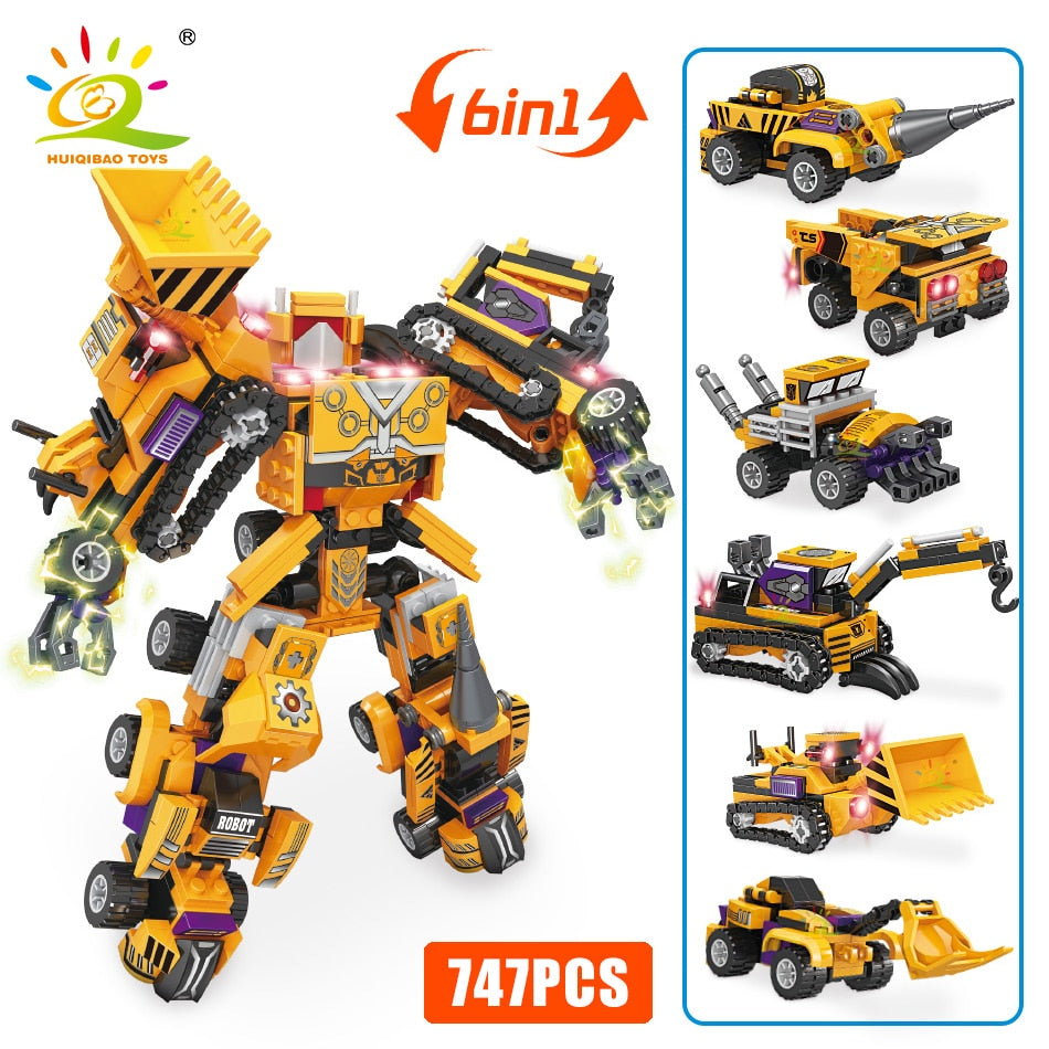 Engineering Transformation Robot Building Blocks Mecha