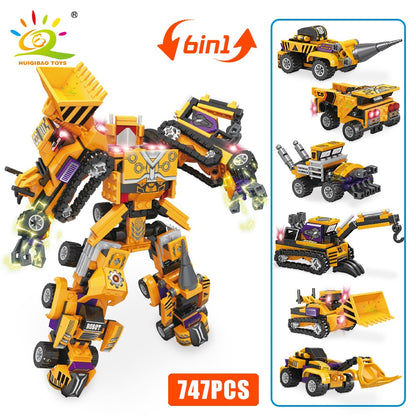 Engineering Transformation Robot Building Blocks Mecha