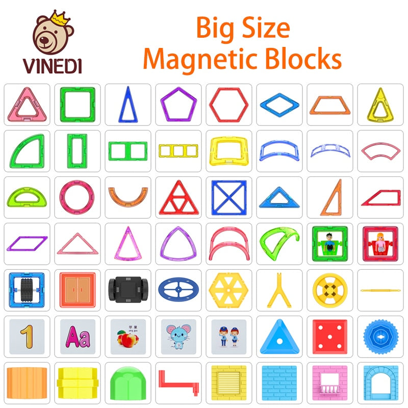 Big Size Magnetic Designer Magnet Building Blocks