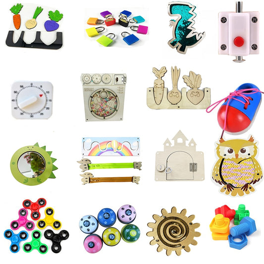 Montessori Sensory Activity Board Accessories