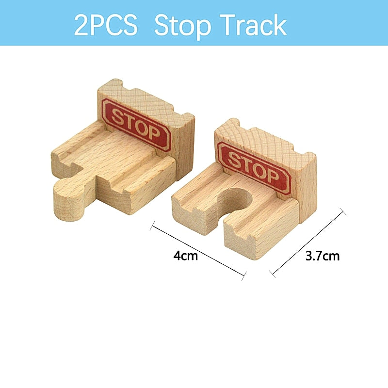 Wooden Track Railway Toys Beech Train