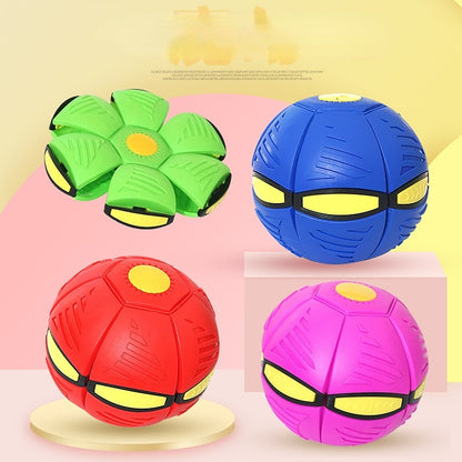 Kids Flat Throw Disc Ball Flying Balls with For Children's Toy Balls Boy Outdoor Sports Toys Gift Flat Ball