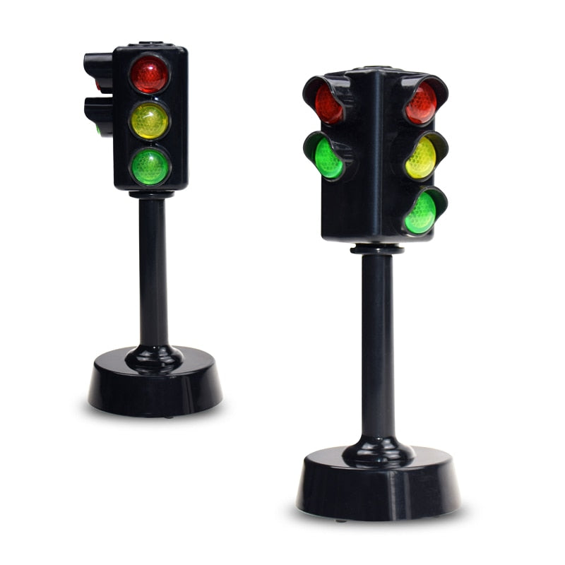 Mini Traffic Signs Road Light Block with Sound LED