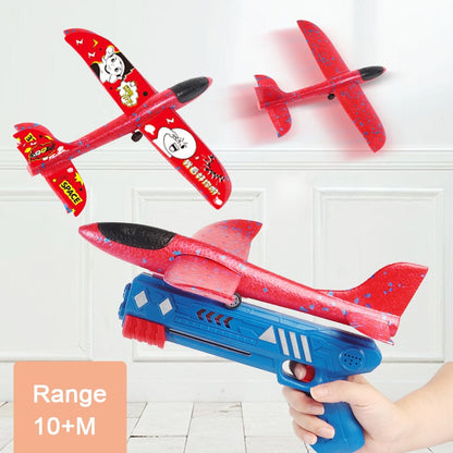 Foam Plane 10M Launcher Catapult Airplane Gun Toy