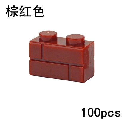 Thick Wall Figures Bricks Compatible Dots Building