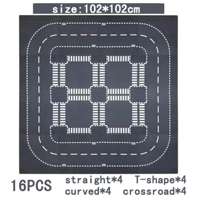 City Road Street Baseplate Straight Crossroad Curve