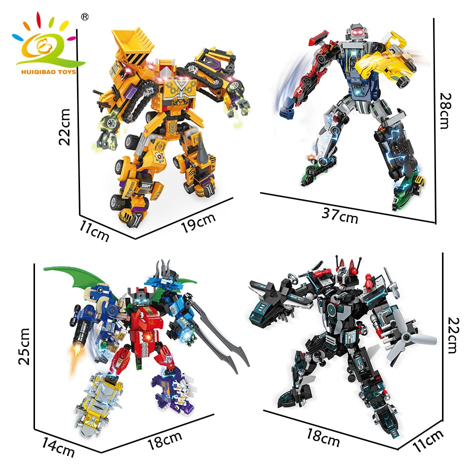 Engineering Transformation Robot Building Blocks Mecha