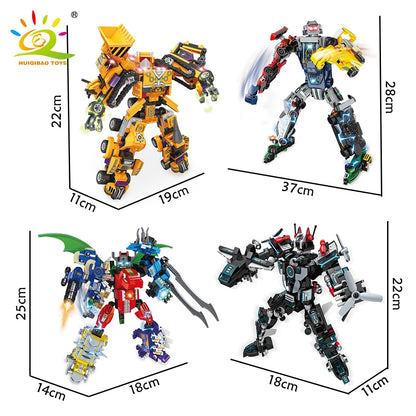 Engineering Transformation Robot Building Blocks Mecha