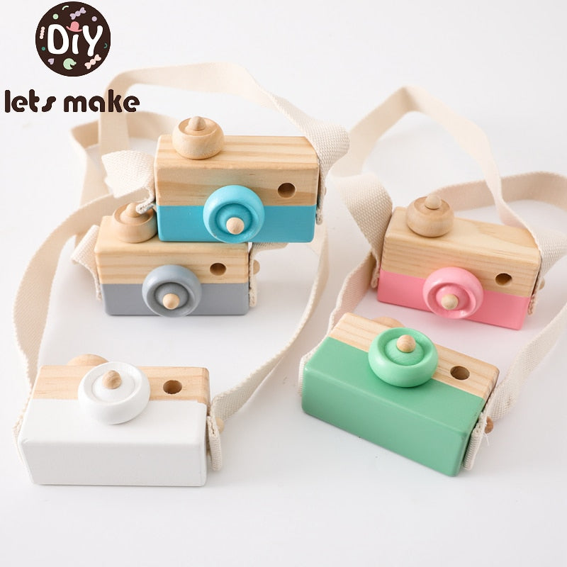 Let Make Wooden Baby Toys Fashion Camera