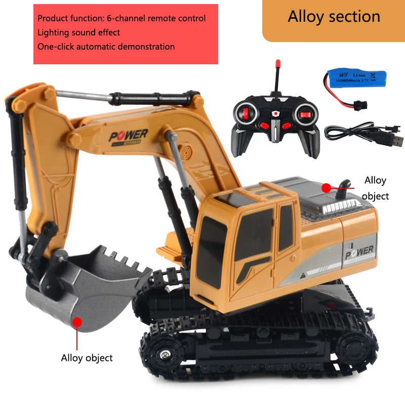 Large Alloy Remote Control Excavator