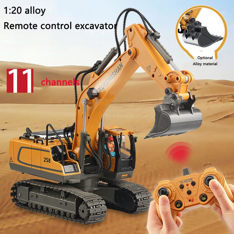 Large Alloy Remote Control Excavator