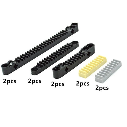 Technical Gear Axle Bricks Parts Worm Rack