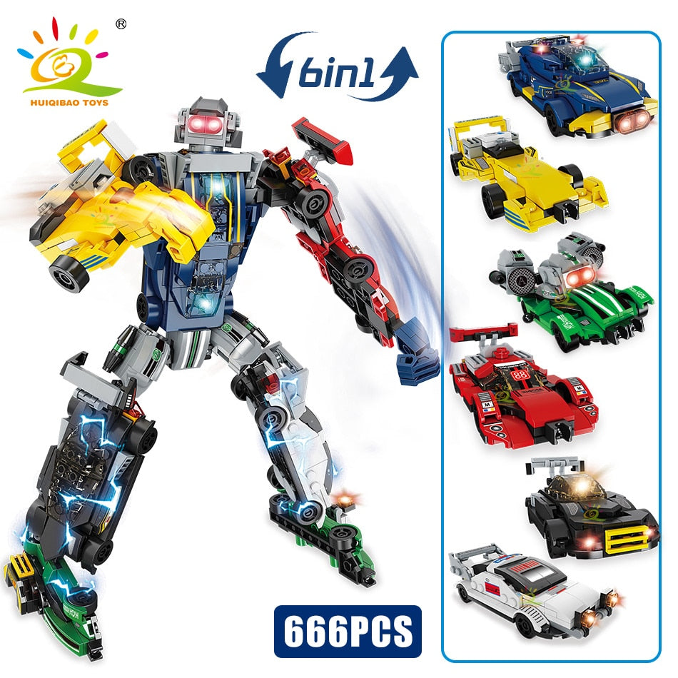 Engineering Transformation Robot Building Blocks Mecha