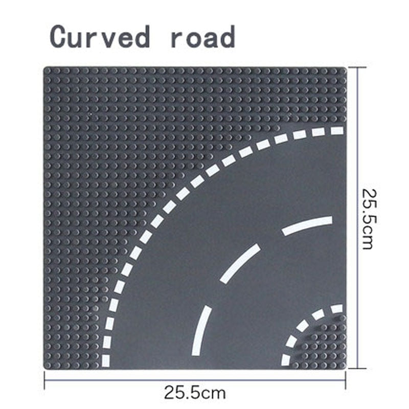 City Road Street Baseplate Straight Crossroad Curve