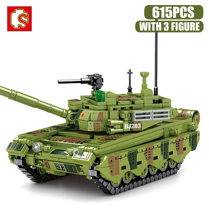 Military Weapon Tank Model Building Blocks