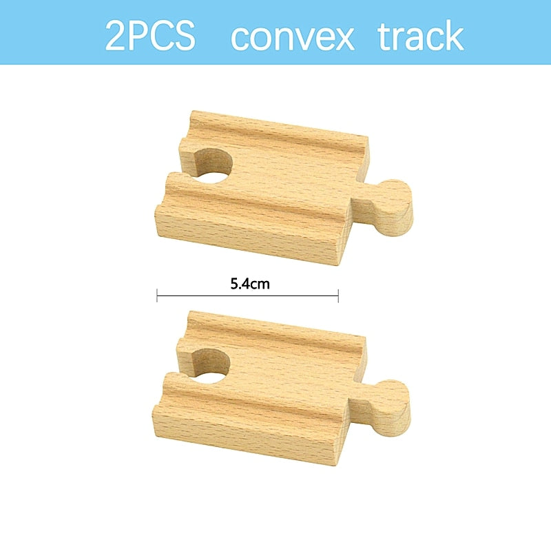 Wooden Track Railway Toys Beech Train