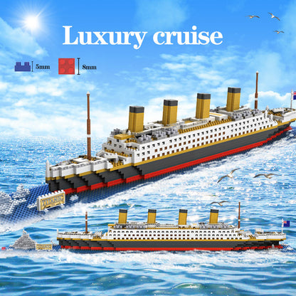 Mini Bricks Model Titanic Cruise Ship Model Boat