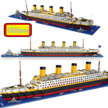 Mini Bricks Model Titanic Cruise Ship Model Boat