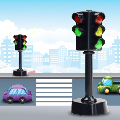 Mini Traffic Signs Road Light Block with Sound LED