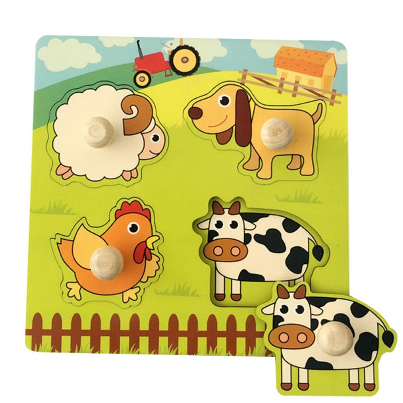 Animal Wooden Sorters Puzzle For Kids