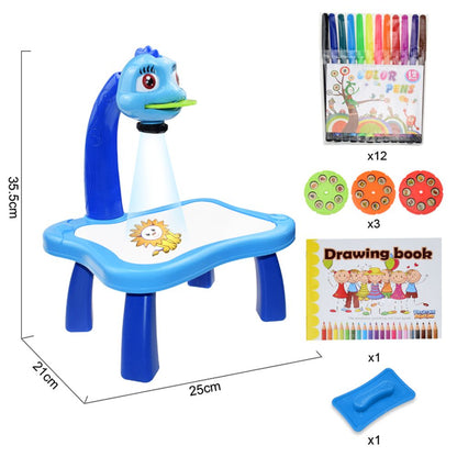 Kids Projector Drawing Table Painting Board Desk