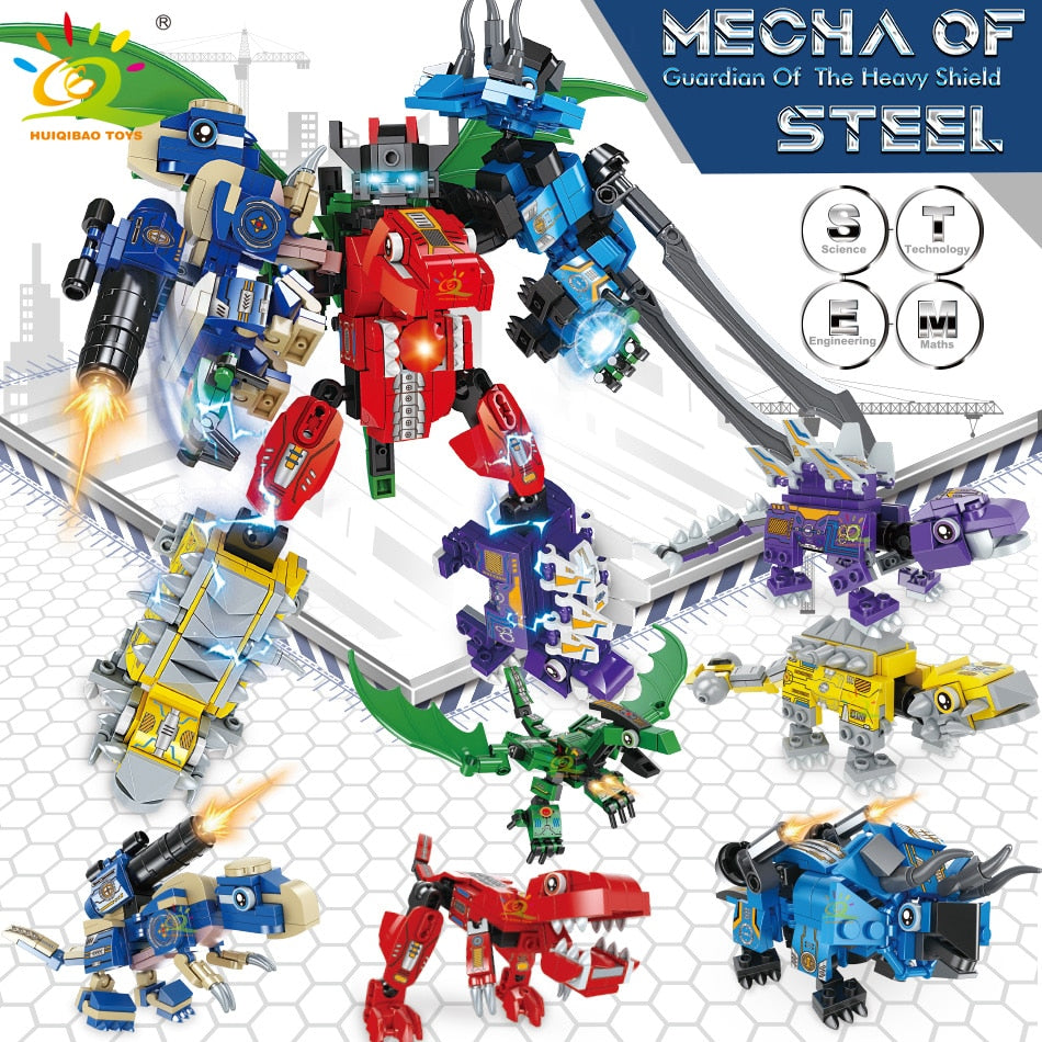 Engineering Transformation Robot Building Blocks Mecha