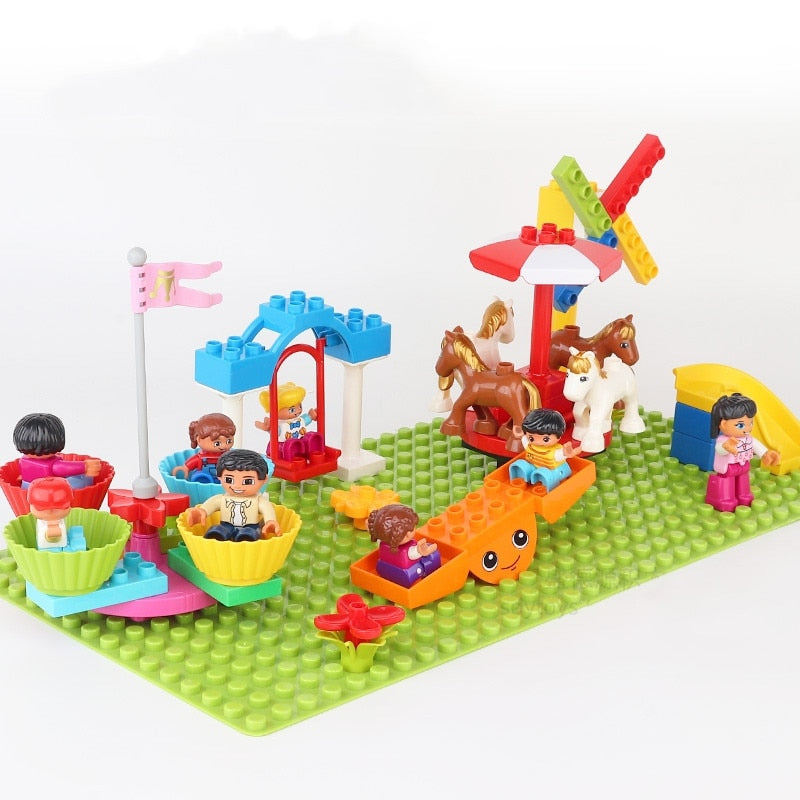 Big Building Blocks Compatible Slide Swing Seesaw