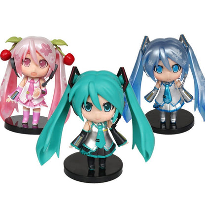 New 10cm Mini Q Posket  Hatsune Miku Action Figure