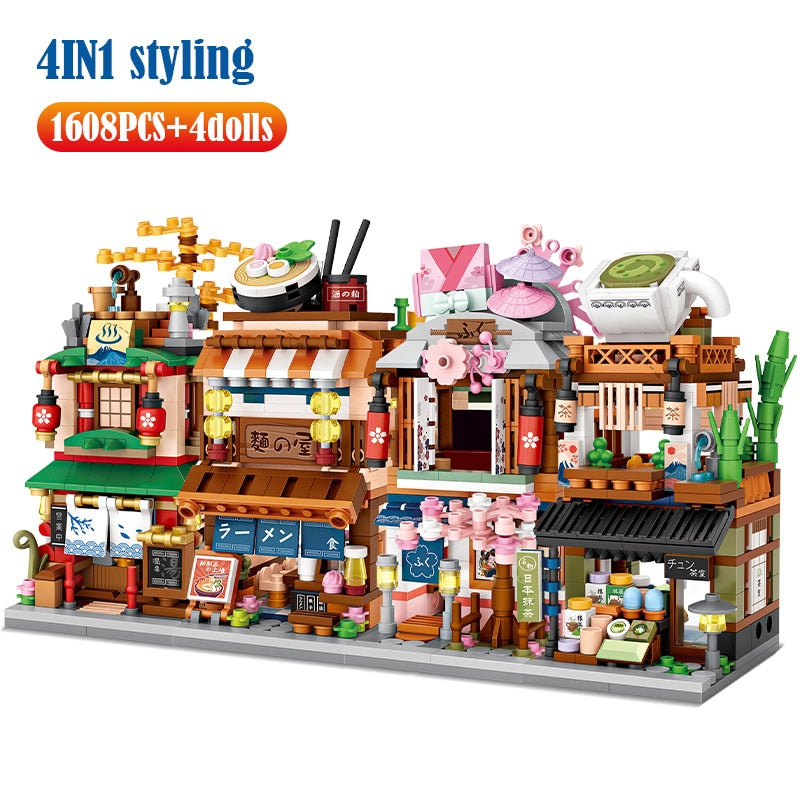 Mini City Street View Noodle Building Blocks