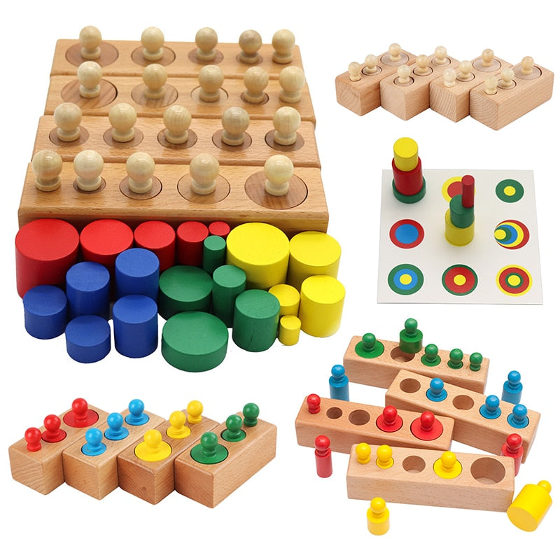 Montessori Cylinder Socket Puzzles Toy