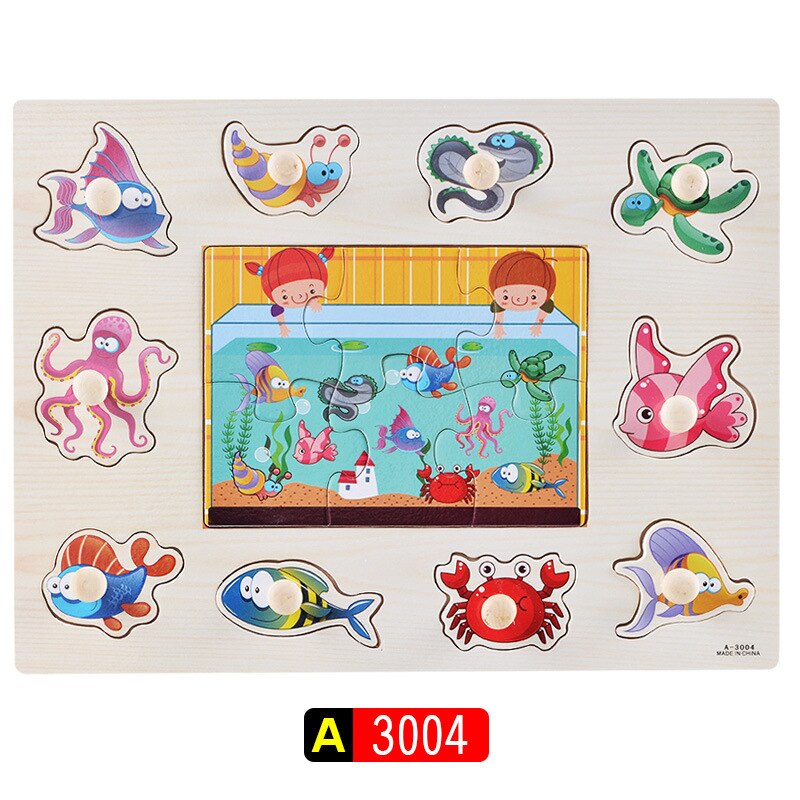 Montessori Wooden Baby Game Puzzles for Kids