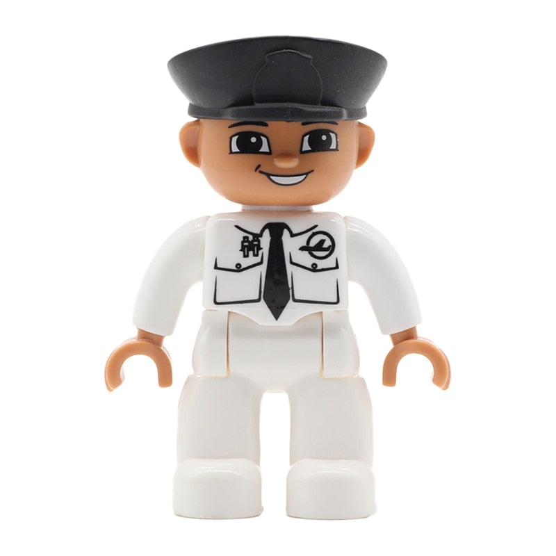 Big Size Action Figures City Princess Policemen Building Block